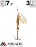 Блесна вращающаяся Mikado DRONE №1, 7.7 г., золото 01, длина лепестка 30 мм.