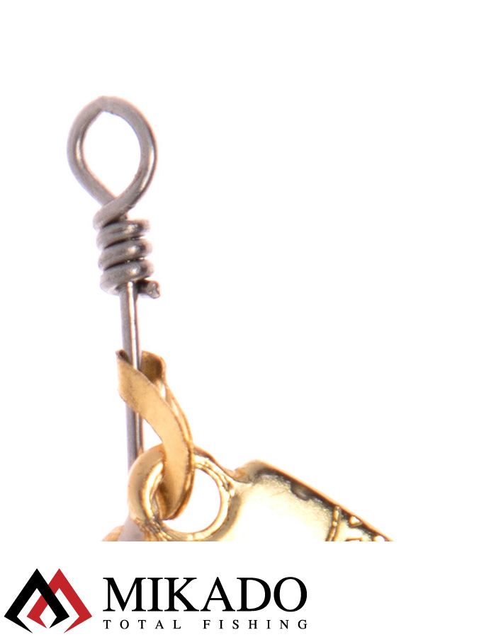 Блесна вращающаяся Mikado DRONE №1, 7.7 г., золото 01, длина лепестка 30 мм.