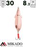 Блесна колеблющаяся Mikado FLAT FISH №2, 30 г., 8.2 см., медь