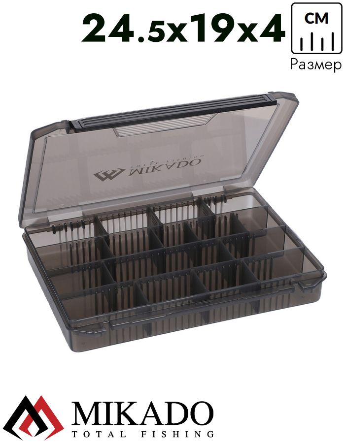 Коробка для рыболовных принадлежностей Mikado UACH-H527 (24,5 x 19 x 4 см.)