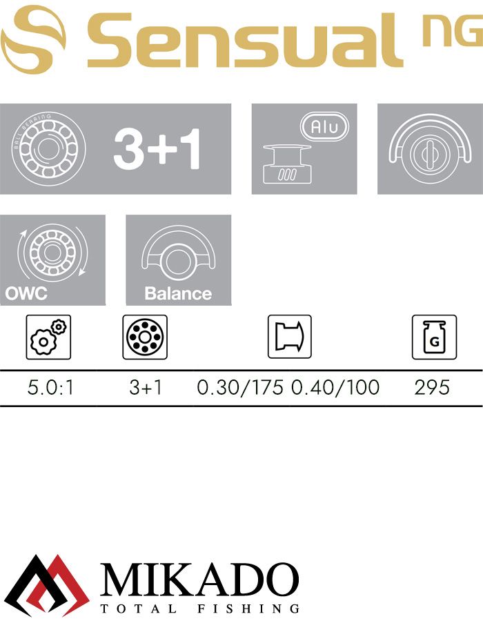 Катушка Mikado SENSUAL NG 4004 FD
