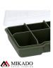 Коробочка-вкладыш Mikado UAC-CA008-H для карповых аксессуаров (10,5 х 7 х 2,5см, 8 ячеек) зелёная
