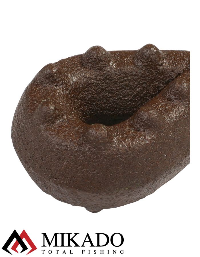 Грузило карповое Mikado с вертлюжком. для лодки (тёмно-зелёный) 02G  130 г.