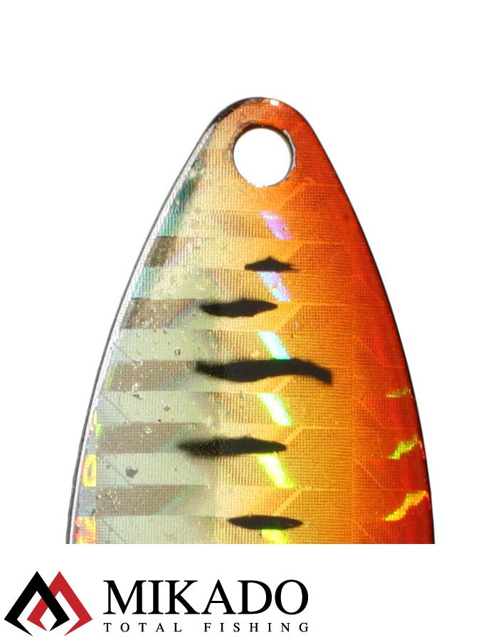 Блесна вращающаяся Mikado STREAM №2, 7 г., серебро 69 HOLO, длина лепестка 42 мм.