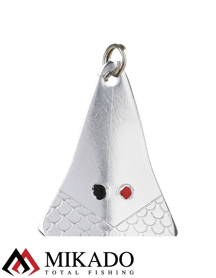 Блесна колеблющаяся Mikado FLAT FISH №2, 30 г., 8.2 см., серебро