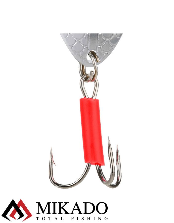 Блесна колеблющаяся Mikado FLAT FISH №2, 30 г., 8.2 см., серебро