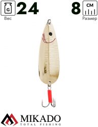 Блесна колеблющаяся Mikado WALDEN LAKE №3, 24 г., 8 см., золото