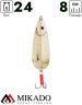 Блесна колеблющаяся Mikado WALDEN LAKE №3, 24 г., 8 см., золото