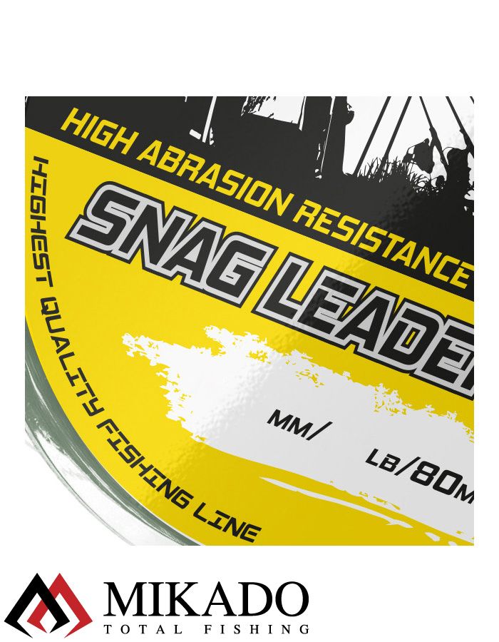 Снэг лидер Mikado Territory SHOCK LEADER - SNAG LEADER KHAKI 45 lbs/0,50 мм (80 м) хаки