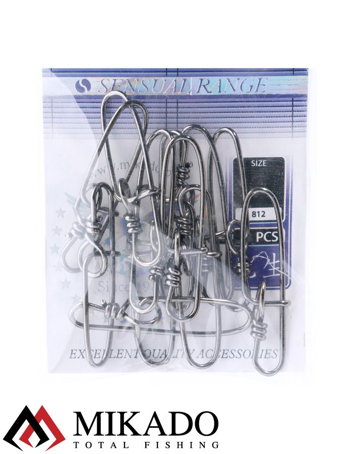 Застежка Mikado Insidelock BN № 4.  тест 55 кг. (12 шт.)