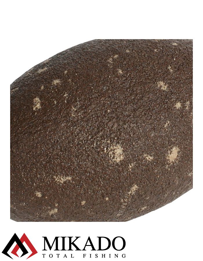 Грузило для ловли сома Mikado сквозное, круглой формы (коричневый) 46BR  100 г.