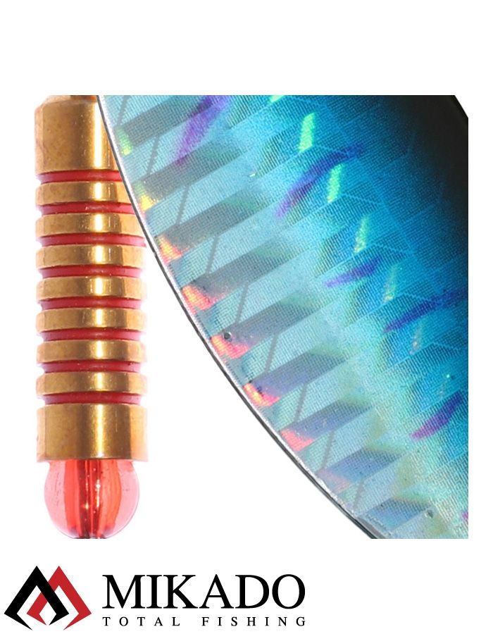 Блесна вращающаяся Mikado STREAM №2, 7 г., серебро 70 HOLO, длина лепестка 42 мм.