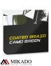 Поводочный плетеный шнур Mikado Territory COATED BRAID 35LB (10 м) зелёный-camo