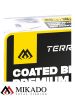 Поводочный плетеный шнур Mikado Territory COATED BRAID PREMIUM мягкий в оболочке 20LB (10 м) корич.