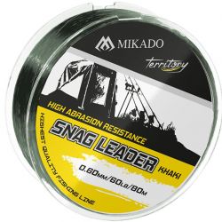 Снэг лидер Mikado Territory SHOCK LEADER - SNAG LEADER FC 50 lbs/0,60 мм (80 м) покрытие флюорокарб.
