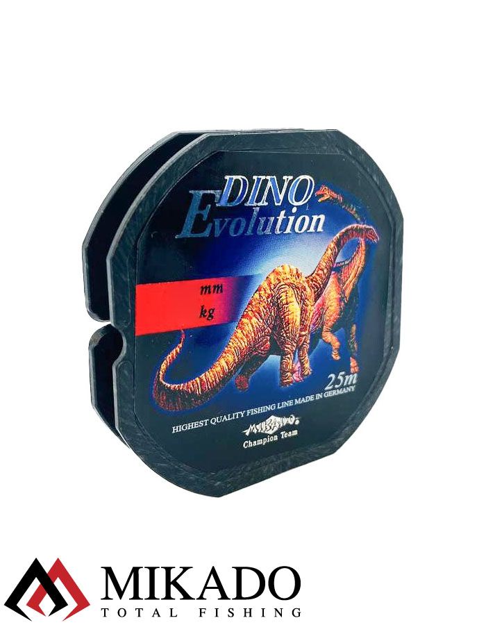 Леска мононить Mikado DINO EVOLUTION 0,10 (25 м) - 2.30 кг.