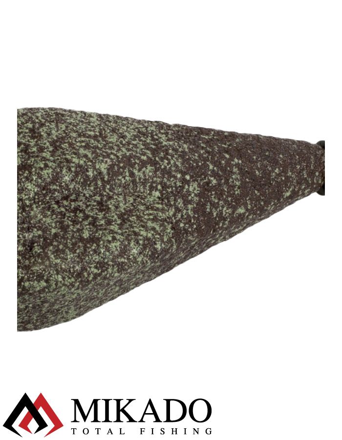 Грузило карповое сменное Mikado асимметричное (тёмно-зелёный) 22G  70 г.