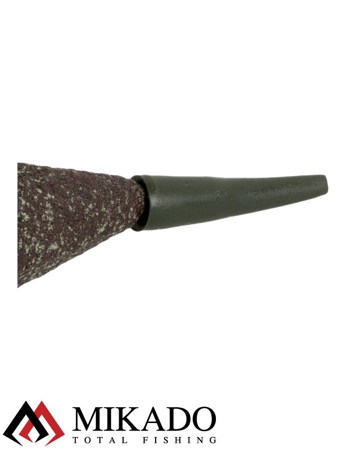 Грузило карповое сменное Mikado асимметричное (тёмно-зелёный) 22G  70 г.