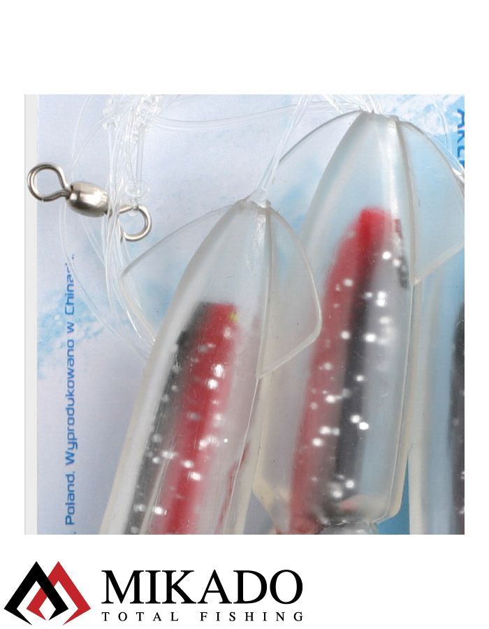 Морская оснастка Mikado SQUID RIG 12 см, крючок № 6/0  ( 3шт.)