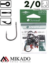 Крючки Mikado SENSUAL - DROP SHOT № 2/0 BN (с ушком) ( 10 шт.)