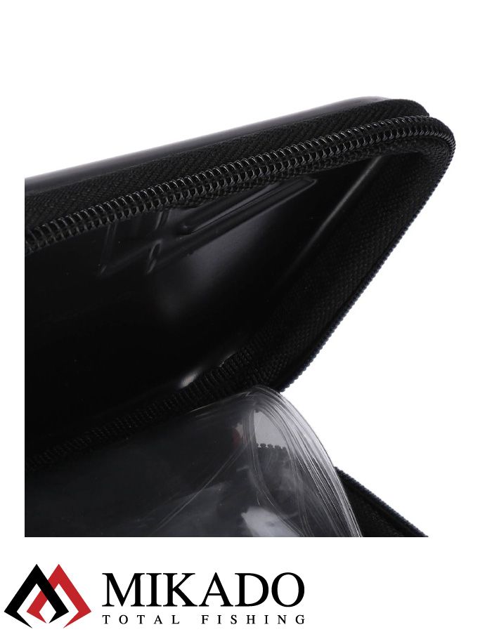 Кошелёк для блёсен и приманок Mikado (12,5 x 12,5 x 2,5 см.) чёрный