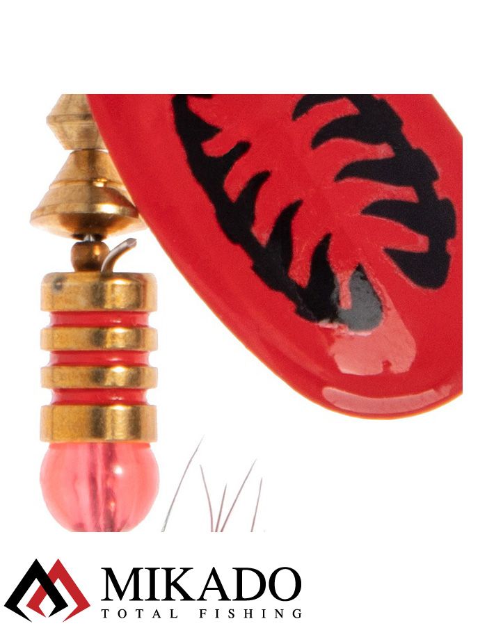 Блесна вращающаяся с кисточкой Mikado BLASTER № 0, 1,4 г., серебро/27