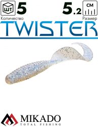 Твистер Mikado TWISTER 52 мм., 1.7 г., 87 (5 шт.)