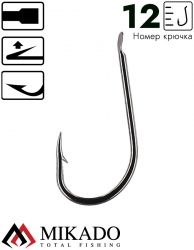Крючки Mikado SENSUAL - FEEDER № 12 BN (с лопаткой)( 10 шт.)