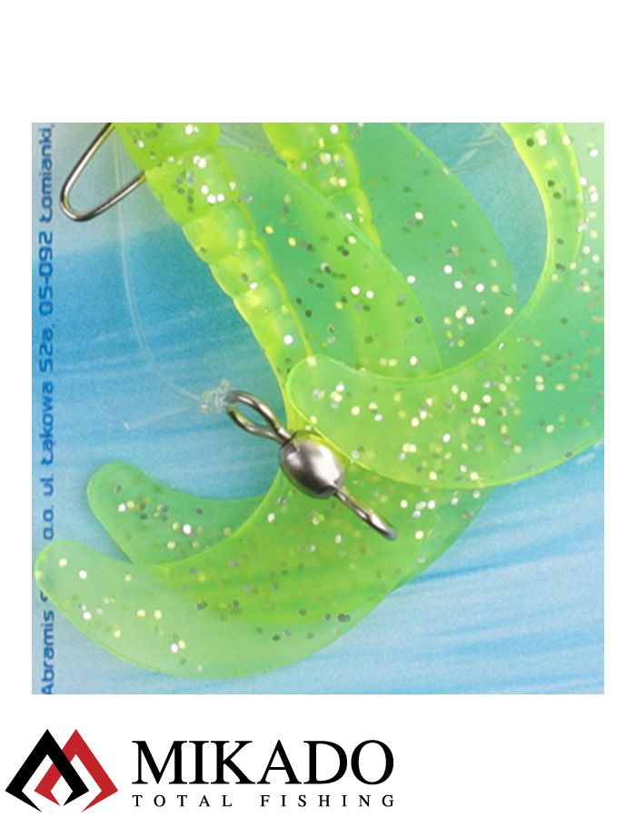 Морская оснастка Mikado TREBLE PILK TWIST RIG 6см, крючок № 4/0  ( 3шт.)