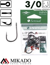 Крючки Mikado SENSUAL - DROP SHOT № 3/0 BN (с ушком) ( 10 шт.)