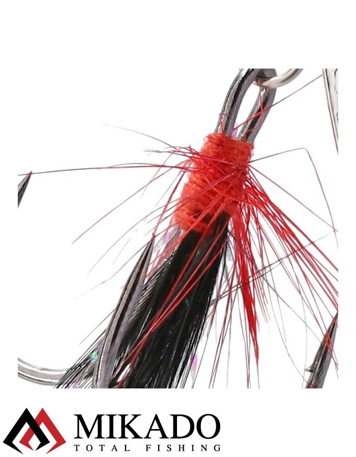 Блесна вращающаяся с кисточкой Mikado M-GRUB № 3, 9 г., SILVER/BLUE KNIGHT