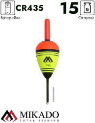 Поплавок с подсветкой Mikado  MOVABLE LED 15 гр. SMP-LED-06-15.0 (+батарейка)