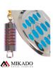 Блесна вращающаяся Mikado HYPNOTIC №3, 6,4 г., SILVER BLUE, с красной кисточкой, тройник BKK