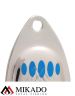 Блесна вращающаяся Mikado HYPNOTIC №3, 6,4 г., SILVER BLUE, с красной кисточкой, тройник BKK