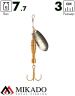 Блесна вращающаяся Mikado DRONE №1, 7.7 г., золото SB, длина лепестка 30 мм.