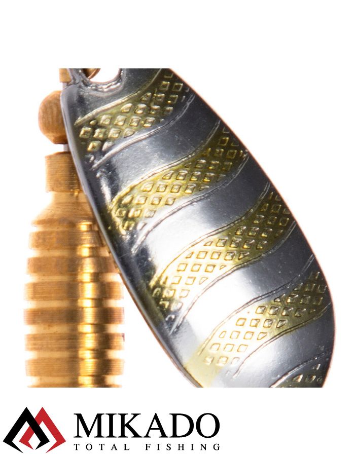 Блесна вращающаяся Mikado DRONE №1, 7.7 г., золото SB, длина лепестка 30 мм.