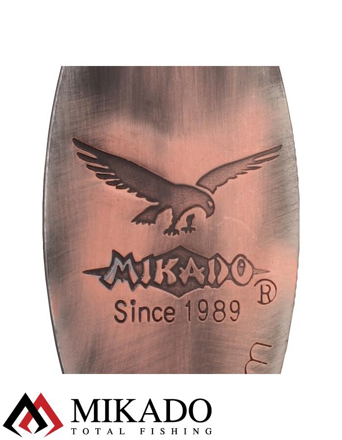 Блесна вращающаяся Mikado STREAM №2, 7 г., состаренная медь, длина лепестка 42 мм.