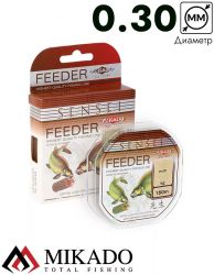 Леска мононить Mikado SENSEI FEEDER 0,30 (150 м) - 11.10 кг.
