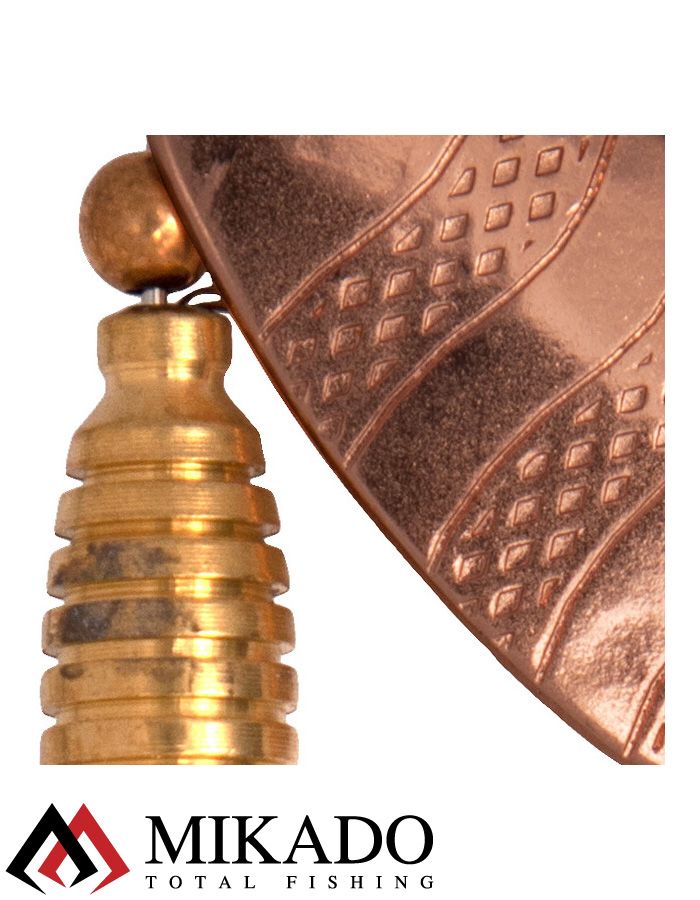 Блесна вращающаяся Mikado DRONE №1, 7.7 г., медь 01, длина лепестка 30 мм.