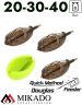 Набор методных кормушек Mikado DOUGLAS Q.M.F. L (20+30+40 гр.+ форма)