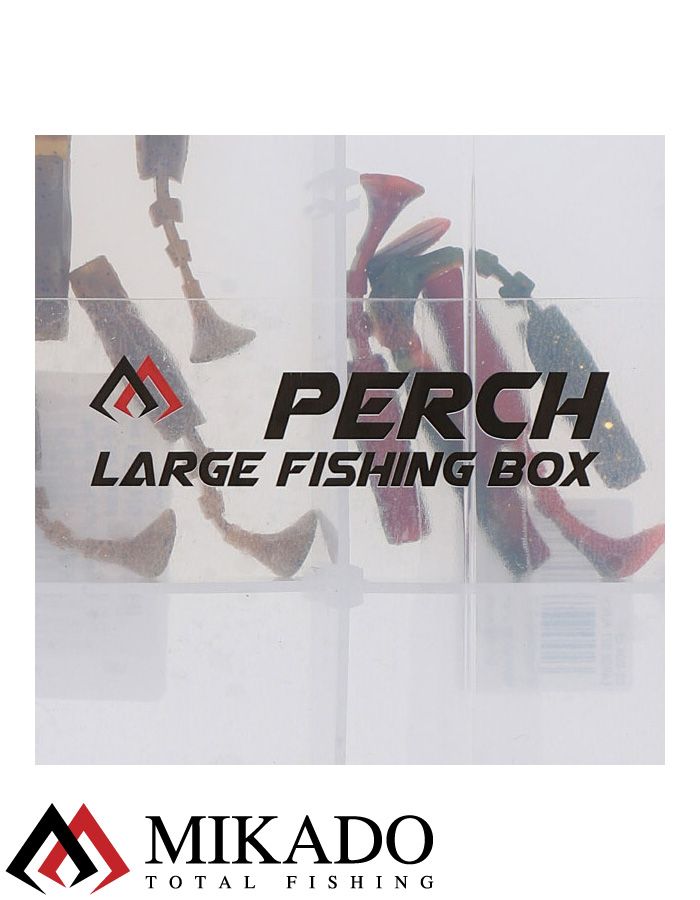 Набор силиконовых приманок Mikado PERCH SOFT LURE KIT на окуня в коробке бол.