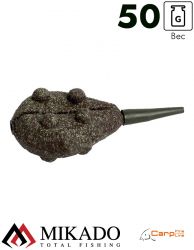 Грузило карповое сменное Mikado. плоское (тёмно-зелёный) 23G  50 г.