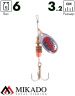 Блесна вращающаяся Mikado FOCUS №3, 6 г., серебро 20, длина лепестка 32 мм.