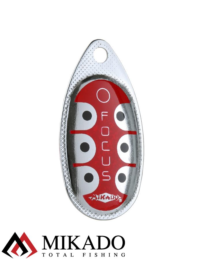 Блесна вращающаяся Mikado FOCUS №3, 6 г., серебро 20, длина лепестка 32 мм.