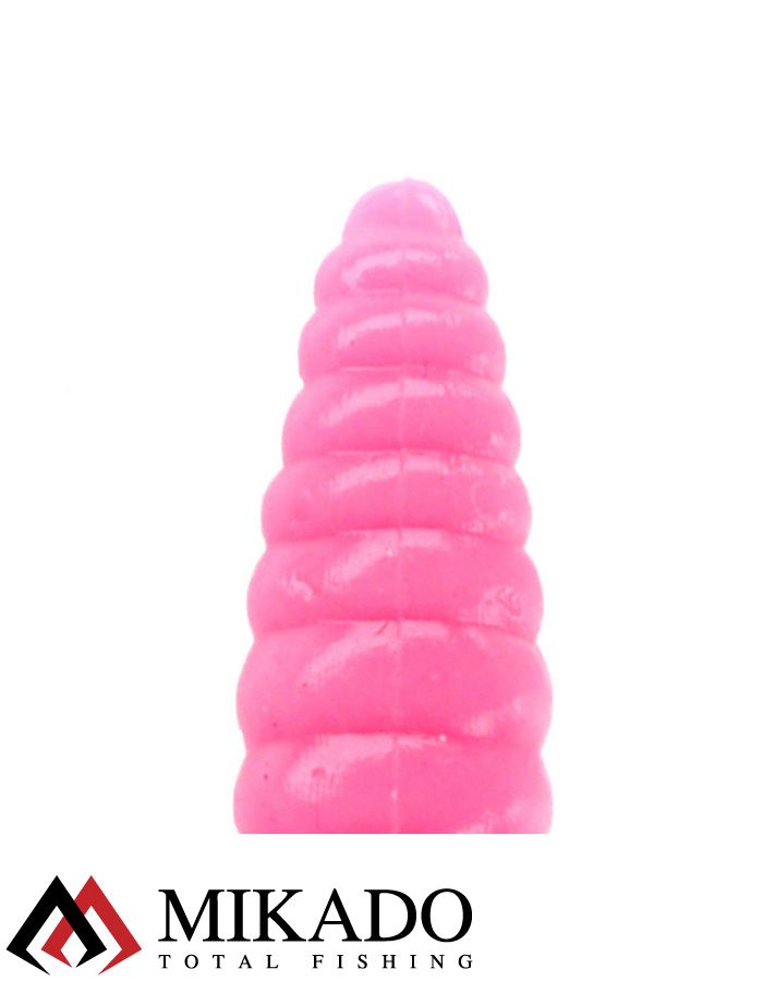 Личинка крупная силиконовая Mikado TROUT CAMPIONE FAT GRUB (чеснок) 2.6 см., 0.58 г., LOLLIPOP (8 шт