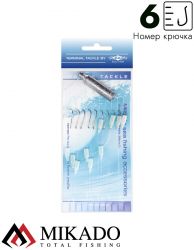 Поводок морской Mikado (леска 0,35 мм, крючки №6 -10шт., груз 30 г.)