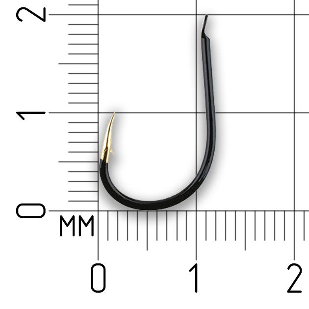 Крючки Mikado GOLDEN POINT - CHINU №  2 GB (с лопаткой) ( 10 шт.)