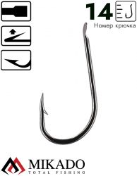 Крючки Mikado SENSUAL - FEEDER № 14 BN (с лопаткой)( 10 шт.)