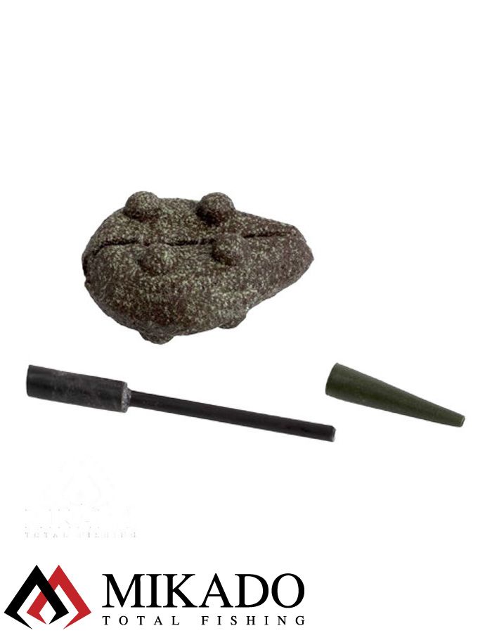 Грузило карповое сменное Mikado. плоское (тёмно-зелёный) 23G  60 г.
