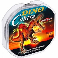 Леска мононить Mikado DINO CONTRA 0,16 (30 м) - 3,70 кг.